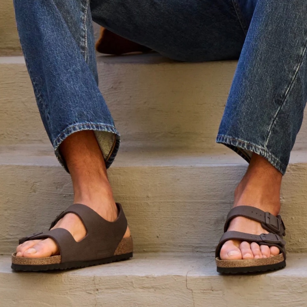 Birkenstock Brown Double‎ Strap Sandals with Buckles size 12